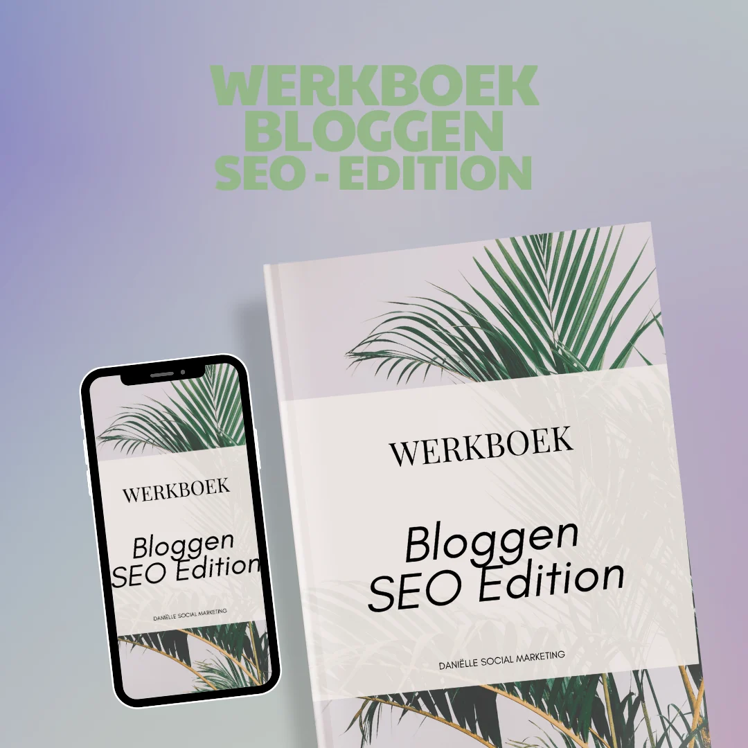 Werkboek Bloggen - SEO Edition - Daniëlle social marketing